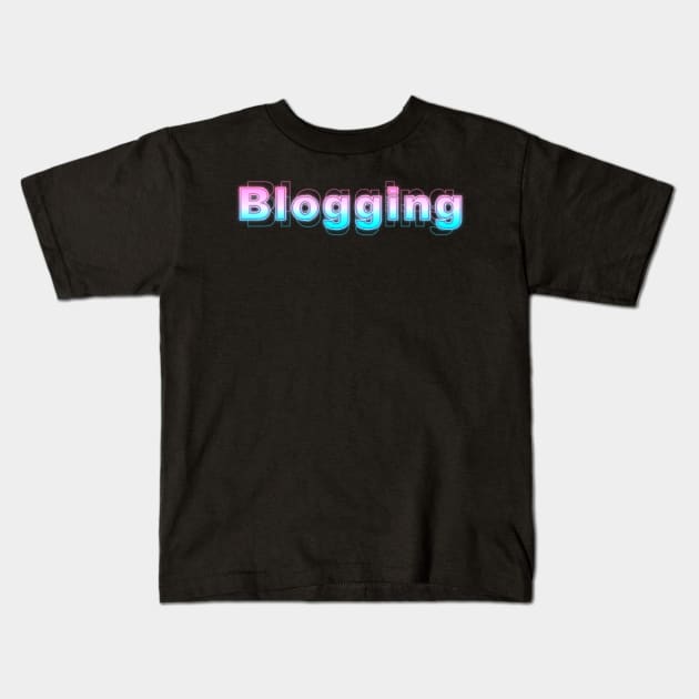 Blogging Kids T-Shirt by Sanzida Design